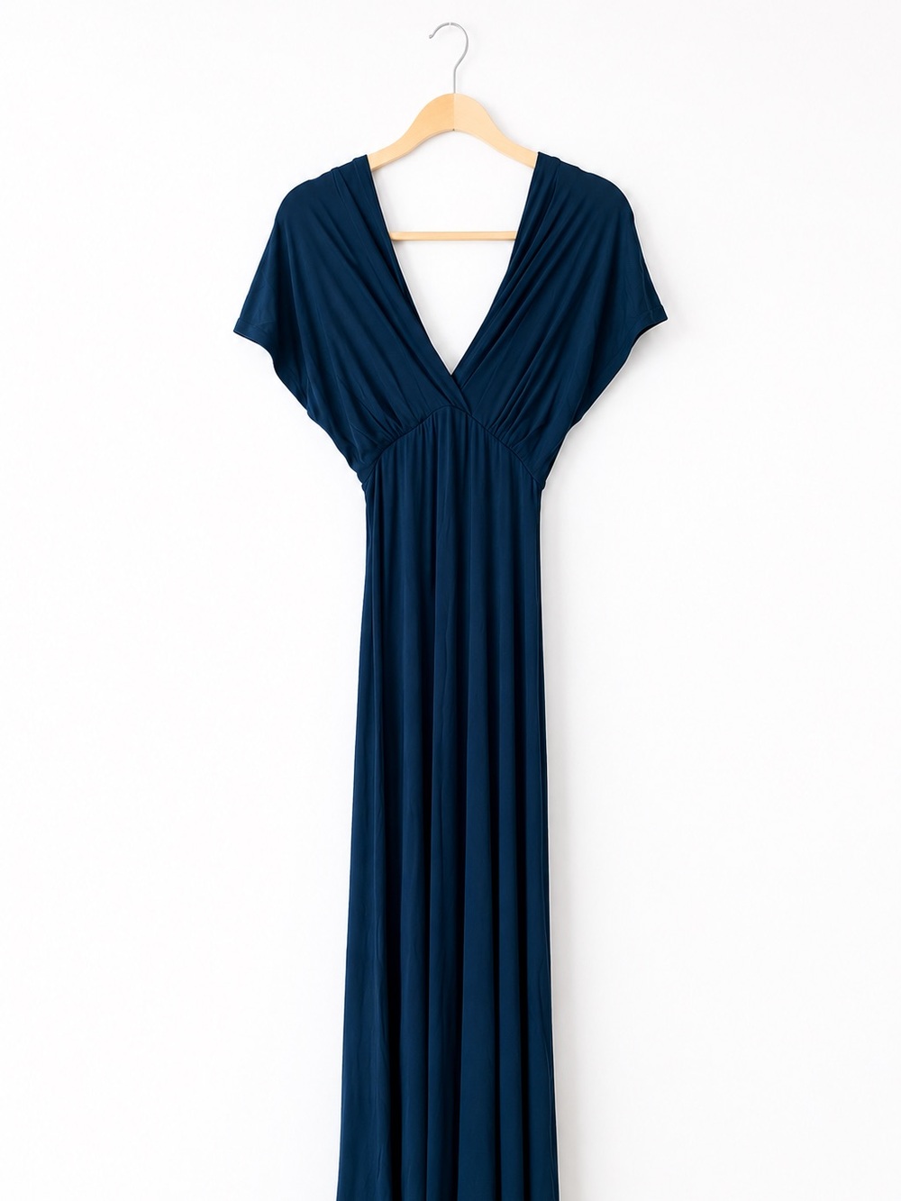 24/7 Comfort Apparel Blue Maxi Dress